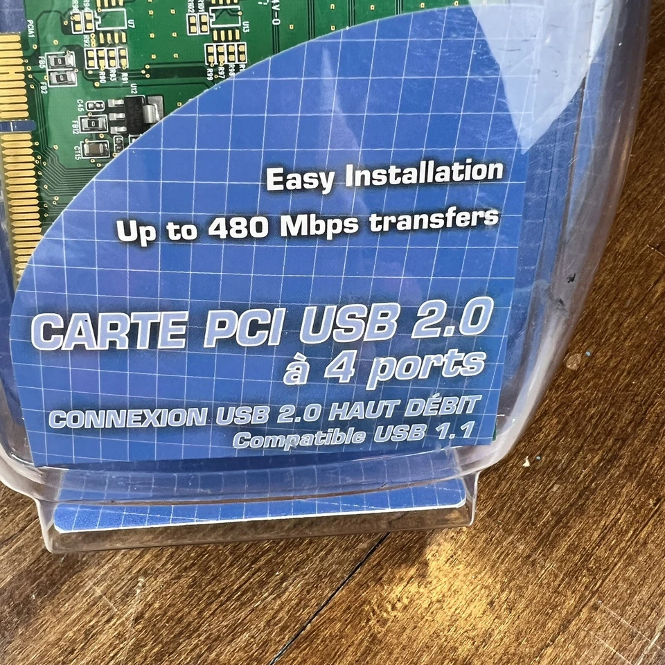 Dynex DX-UC104 (4-Port) USB 2.0 PCI Desktop Card Host Adapter NIB NEW - Image 2 of 4