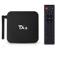 TX6 H616 Quad Core 4G 64GB Android9.0 TV Box Dual 2.4Ghz WIFI HD Media Player