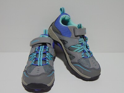Merrell Big Kid's Trail Chaser Hook & Loop Hiking Shoe in Gray/Multi Size 12.5M 