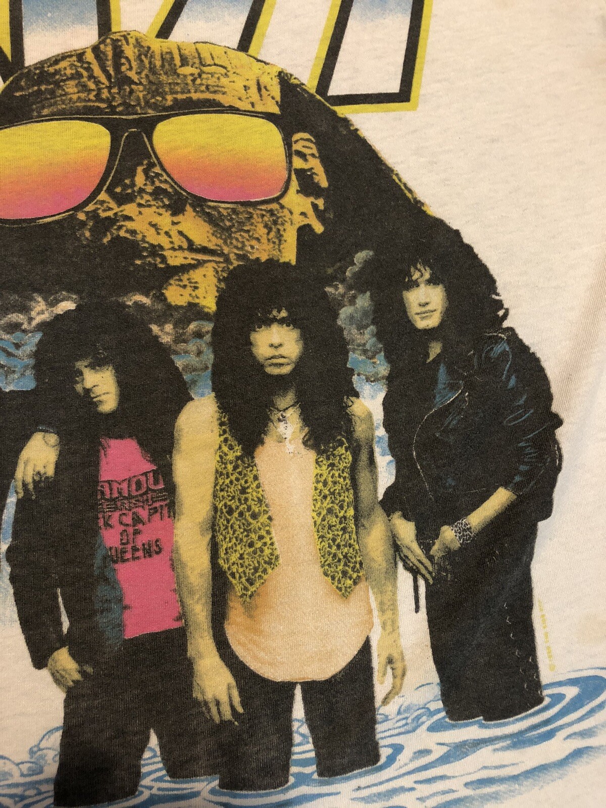 RARE-Vintage Kiss 1990 Hot In The Shade World Tour Rock Band T Shirt