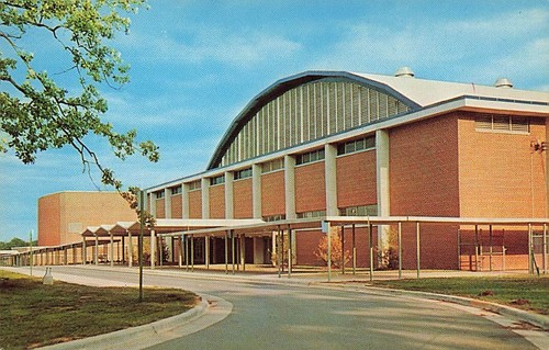 Postcard War Memorial Auditorium Coliseum Greensboro North Carolina NC