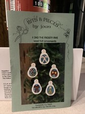 Bits And Pieces By Joan. Wool Felt Ornaments. The Frosty Five Pattern