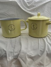 Siegenit Siegwerk Stahl Kochtopf Milchtopf Set Vintage Je 2,5 Liter