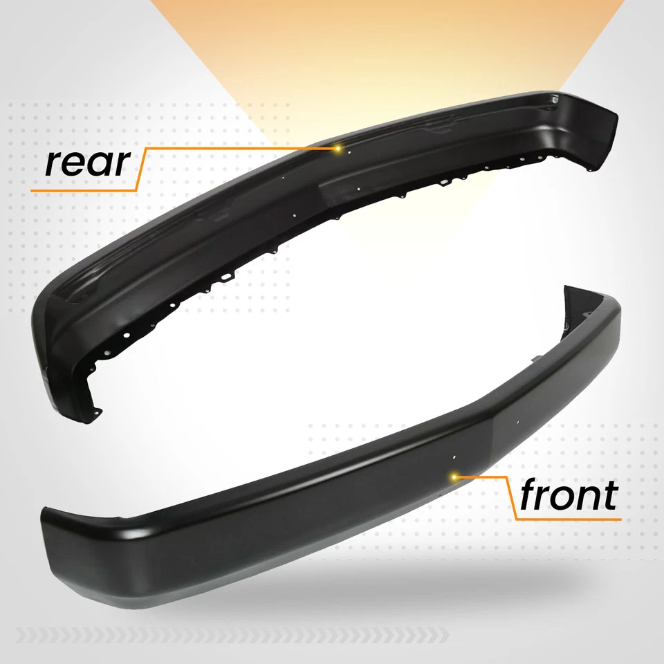 Front Bumper Face Bar for 88-98 chevy C1500 K1500 with License Plate Provision - Image 2 of 4