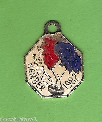 1982  EASTERN SUBURBS  ROOSTERS   RUGBY  LEAGUE  CLUB MEMBER  BADGE   #28614