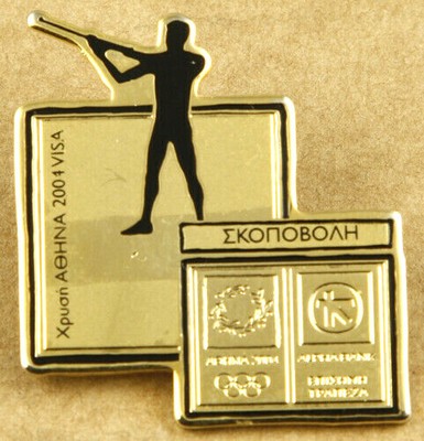 Greece 2004 Athens Olympic Games Pin Alpha Bank Gold Visa ...
