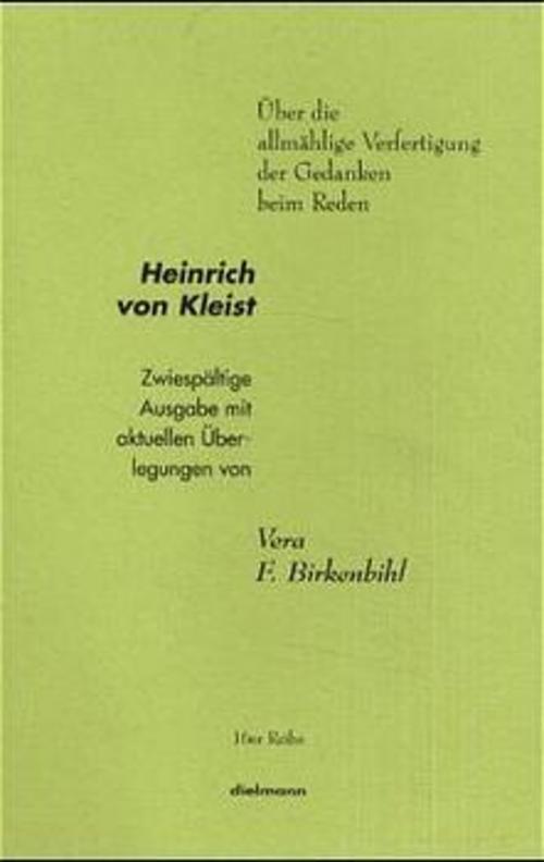 Thumbnail - Über Die Allmähliche Verfertigung Der Gedanken Beim Reden, Heinrich