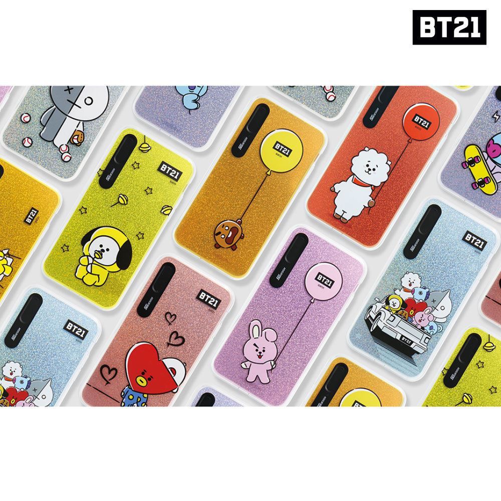 BTS BT21 Official Goods Hang Out Graphic Light UP Case for iPhone