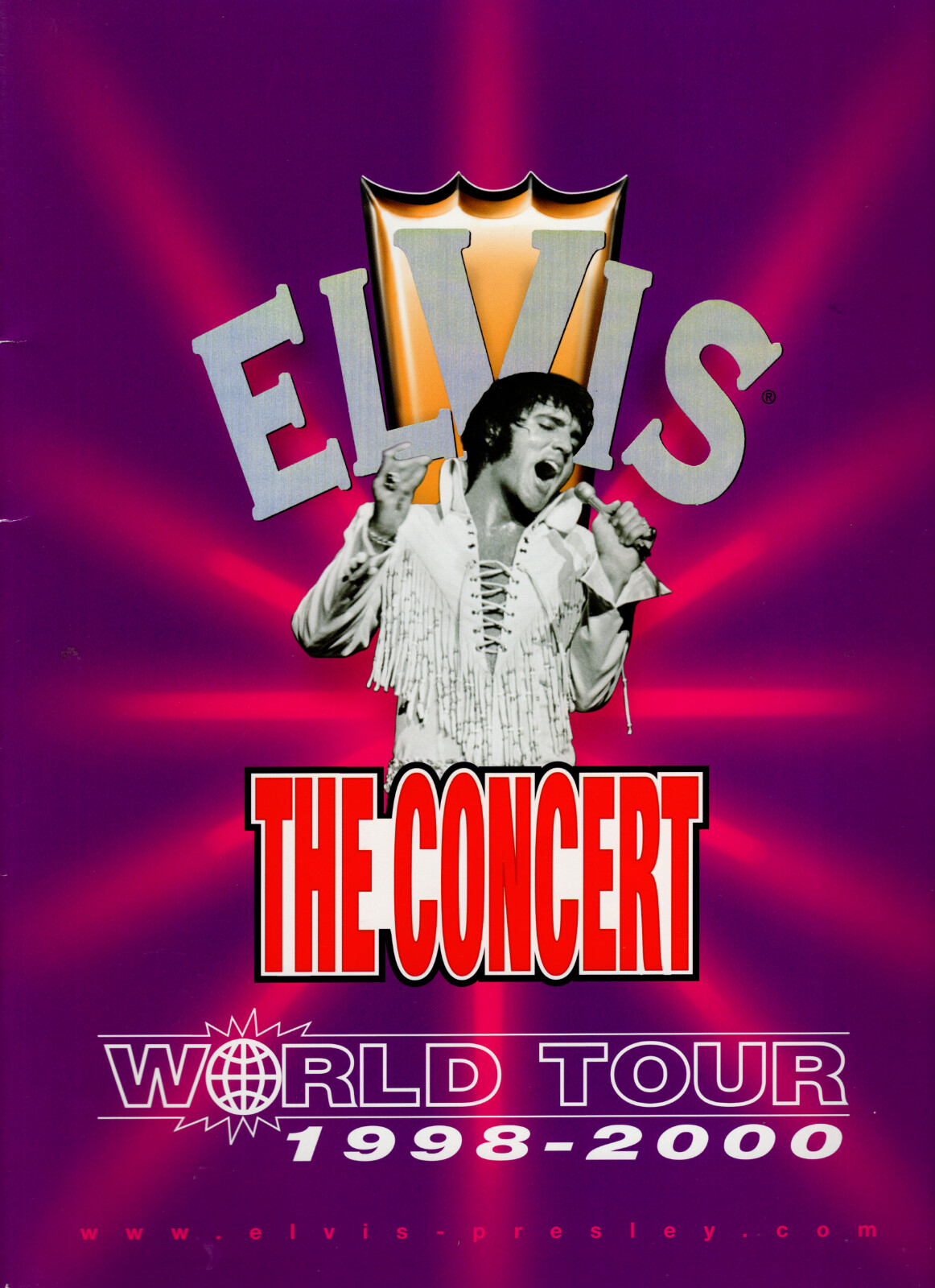 ELVIS PRESLEY ~ The Concert World Tour 1998-2000 ~ Official 26-page UK Programme