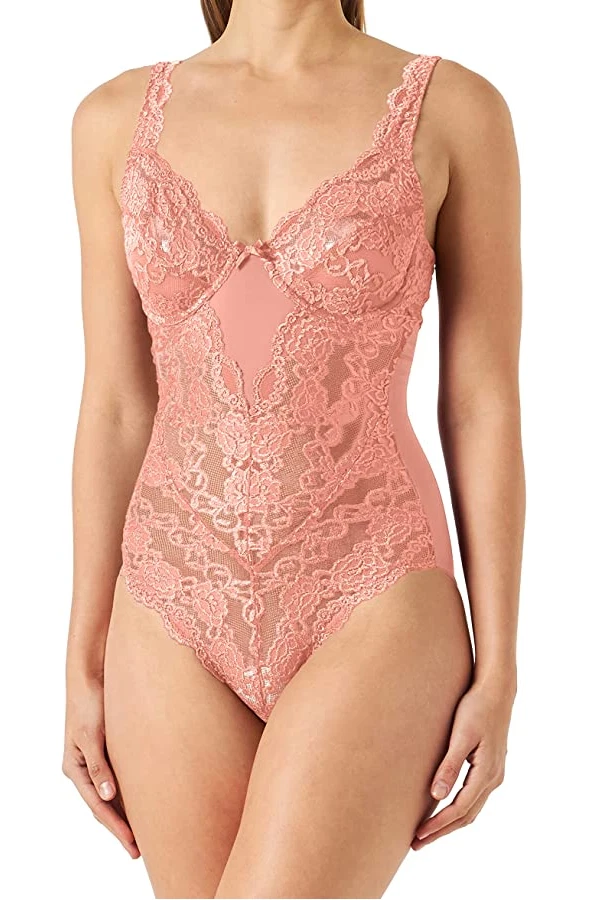 Sassa 904 Damen Classic Lace Body mit Bügel aus Mikrofaser verschiedene Farben - Bild 3 von 4