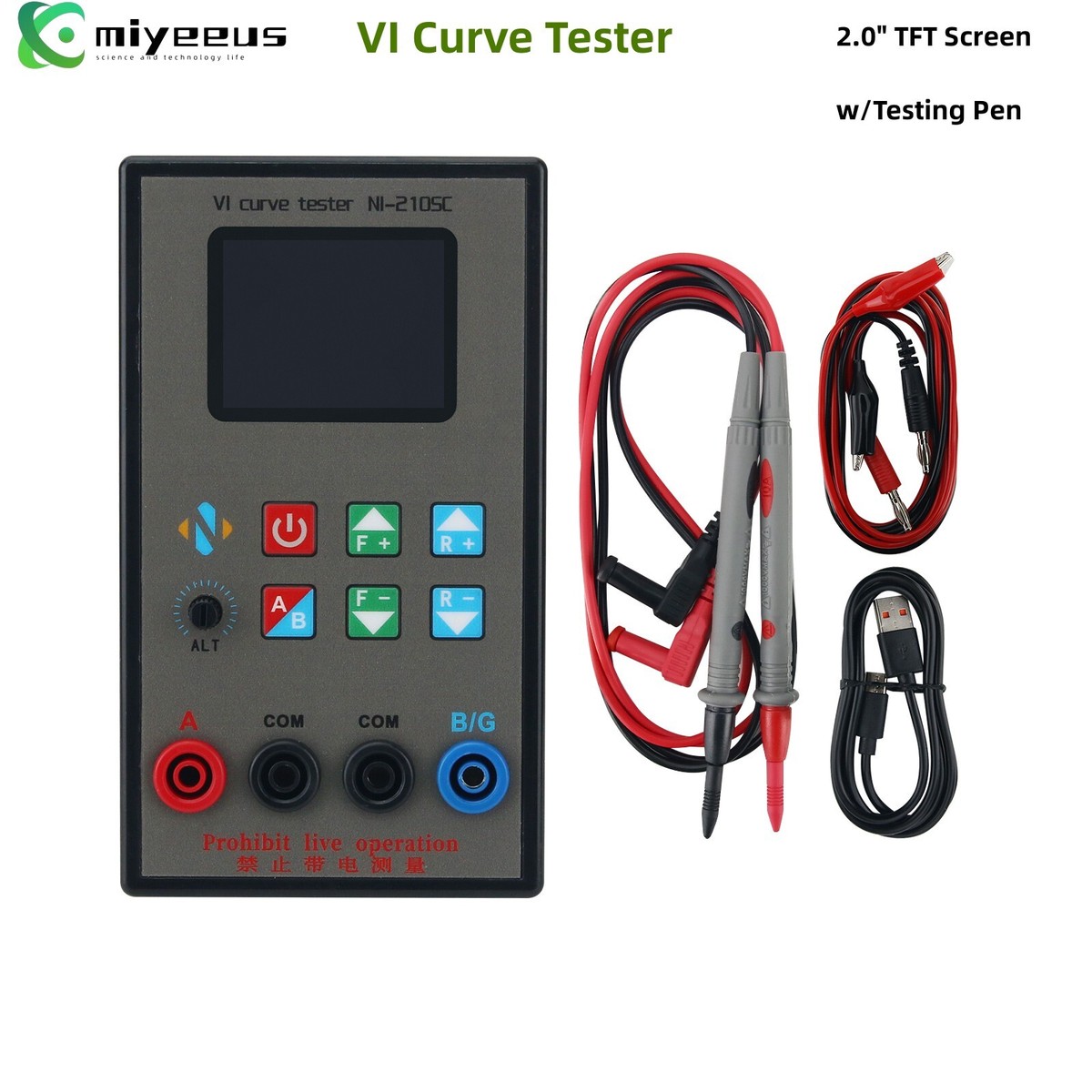 Dual Channel VI Curve Tester 18 Levels Frequencies Adjustable 2.0