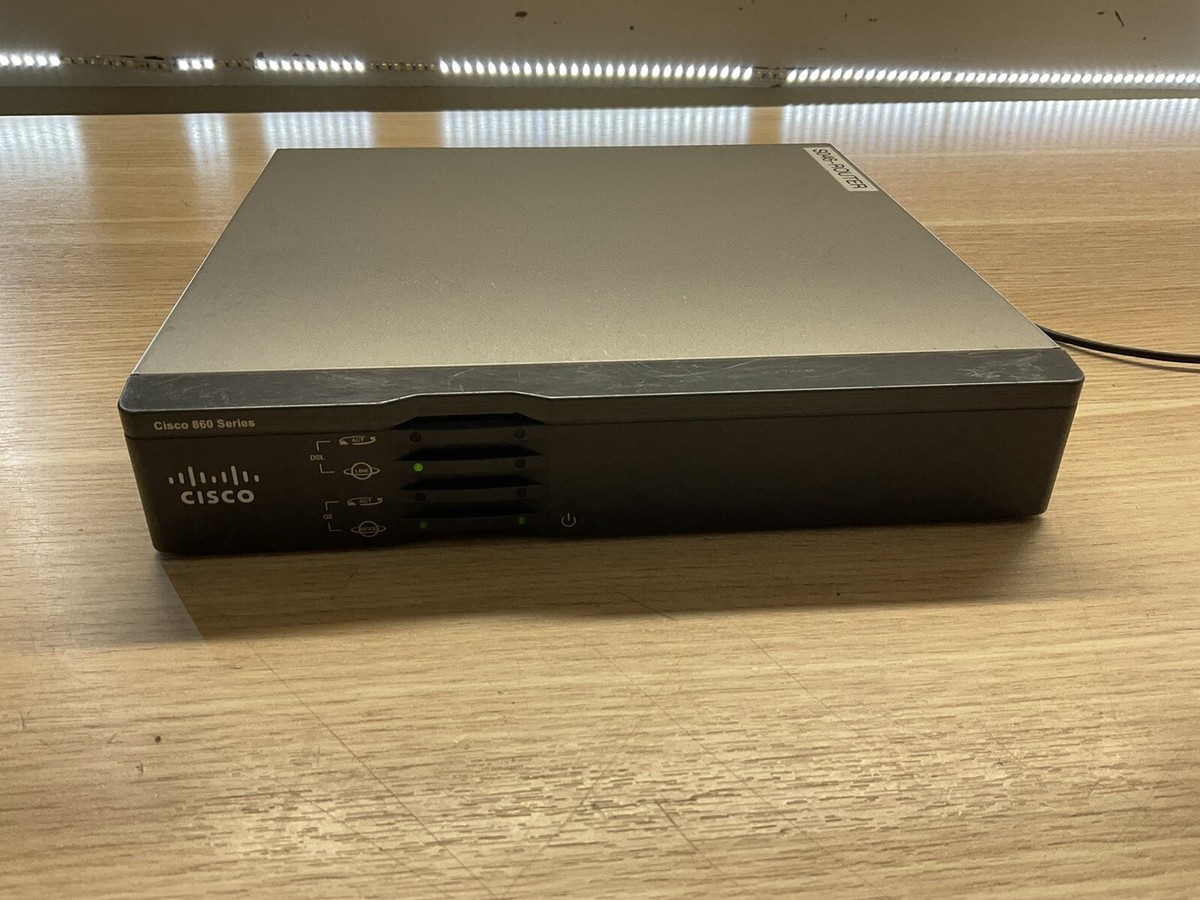 CISCO 860 series 867VAE-K9 Router/NO POWER ADAPTER Item # JUA230