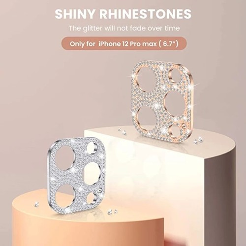 For iPhone 16 Pro Max Plus Camera Lens Protector Cover Bling Rhinestone Diamond - 第 3/17 張圖片