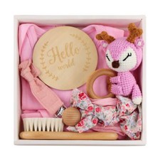 Newborn Baby Gift Set - 8-Piece Layette Box Pink - Baby Shower  Welcome Home