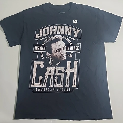 VTG Johnny Cash "The Man in Black" T-Shirt Adult Men M Blk C Vintage vintage concert t-shirt, vintage, single stitch, B+ condition