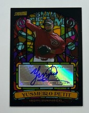 2008 Topps Stadium Club Beam Team #BTA-YP Yosmeiro Petit Auto AR69-02