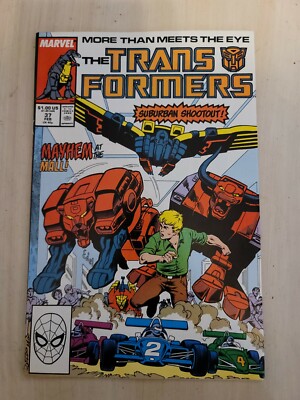 Transformers #37 Comic Book Marvel. 1st Print. Free Shipping.Very Good Condition