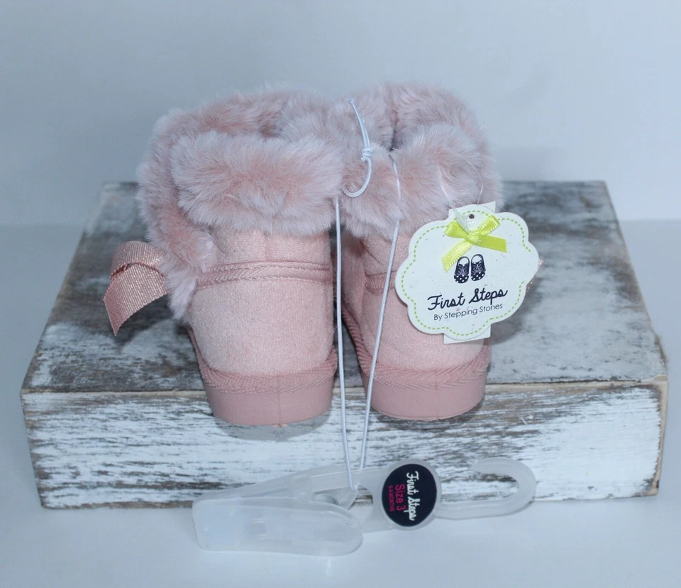 Botines First Stepping Stones Piel Sintética Rosa Talla 3 6-9 Meses Foto 4 de 4