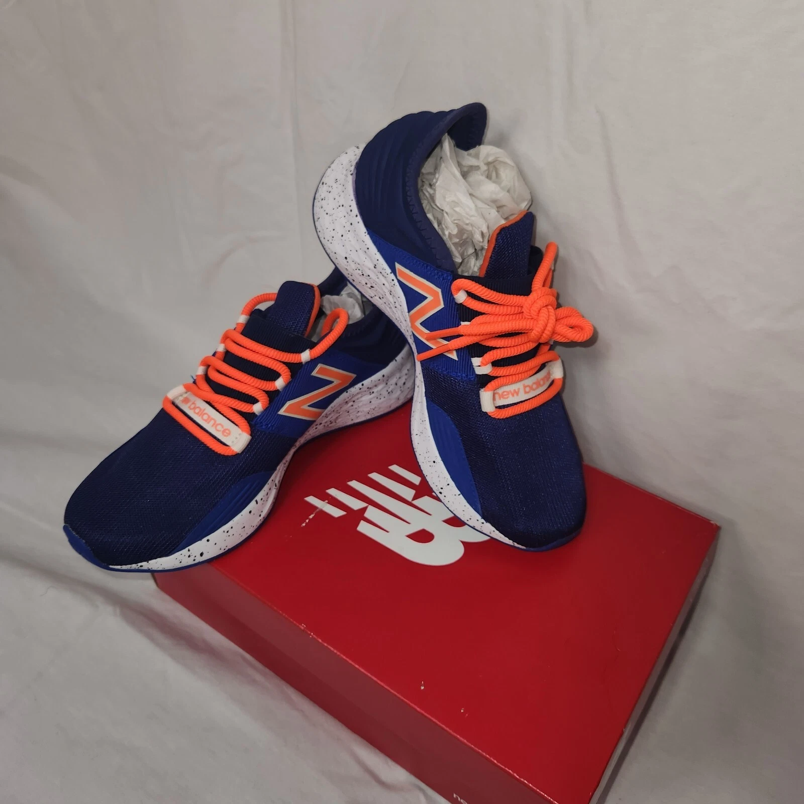 Sneaker ROAV da bambino J Crew New Balance per Crewcuts Navy Fresh Foam nuova con scatola 4 anni