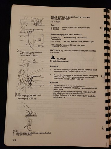 Volvo BM L50B Wheel Loader Service Manual. Wiring Diagrams - Picture 5 of 6