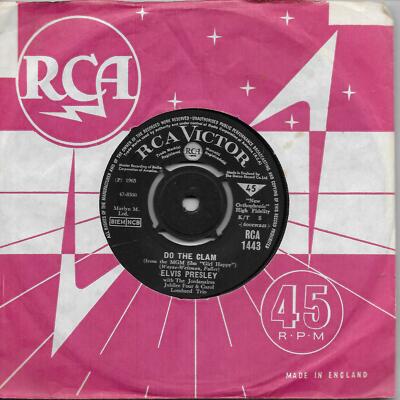 Elvis Presley Do The Clam UK 45 7'' single +You'll Be Gone