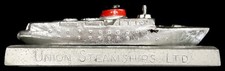 Vintage 1930's Union Steamships Ltd. Vancouver Canada Metal Desktop Paperweight