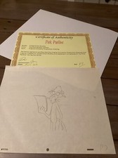 Pink Panther Original Artwork 1970er Jahre Episode mit Echtheitszertifikat P7