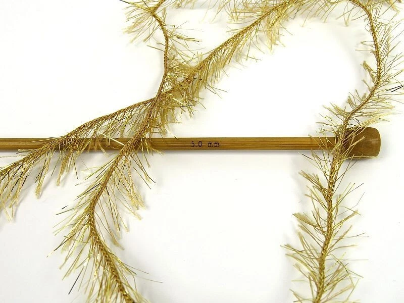 Camel, Gold Eyelash Dazzle 50gr 82382 Ice Yarns Metallic Sparkle Yarn 60yds - Image 3 of 3