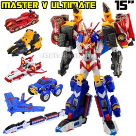 Tobot V Galaxy Detectives Master V Figure 3 in 1 Combiner Robot Toys Car Plane