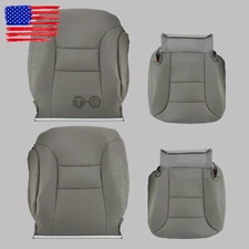 For 1995 1996 1997 1998 1999 Chevy Tahoe Suburban Leather Seat Covers Gray