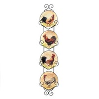 Hanging Rooster Plates Wall Decor, New, Free Shipping on sale Hanging Rooster Plates Wall Decor, New, Free Shipping on sale