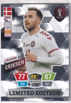 Panini FIFA 2022 Qatar World Cup Limited Edition Christian Eriksen Denmark