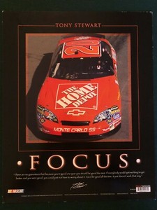 Vintage Tony Stewart Cardstock Poster 16x20 NASCAR  
