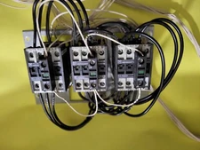 Wascomat W620 GEN 6 220V RELAYS, AUXILIARY CONTACTS W/ MOUNTING PLATE / HARNESS