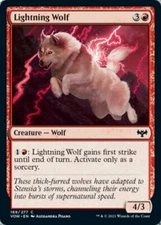 LIGHTNING WOLF x4 ~mtg NM-M Innistrad: Crimson Vow 4 Common