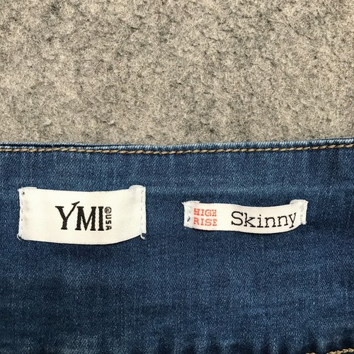 YMI Shorts Juniors Size 11 Denim High Rise Skinny DIY Cut Off Super Stretch - Picture 7 of 12