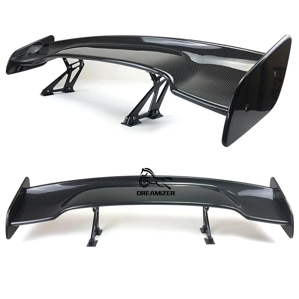 45" Carbon GT Style Racing Rear Trunk Spoiler Wing For Toyota GT86 & Subaru BRZ - Image 3 of 4