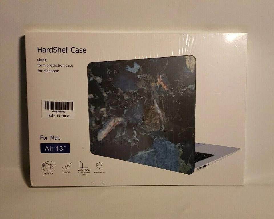 Funda rígida para MacBook Air 13 pulgadas azul mármol Foto 3 de 4