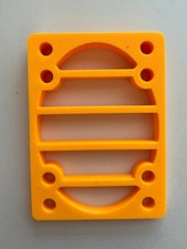 Century WEDGE 1/4 to 1/2 inch Skateboard Longboard Riser Pads, 2 pcs, YELLOW