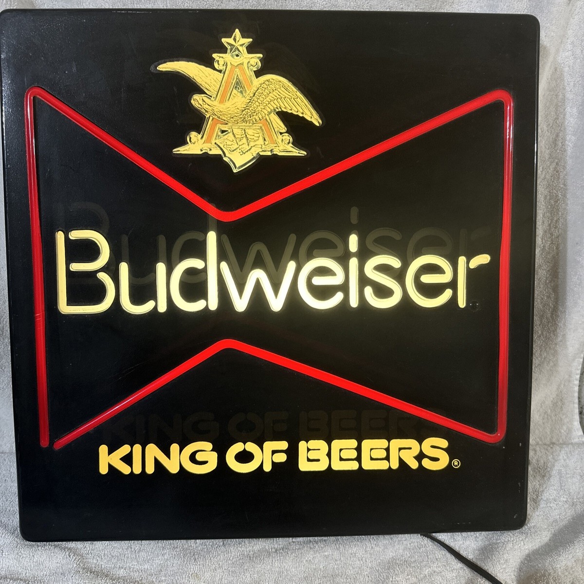 Budweiser ネオン看板 ヴィンテージ 新品 希少 バドワイザー ヴィンテージ ネオンサイン 看板 ネオン