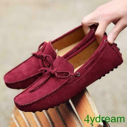 Fashion Mens Faux Suede Bowknot Slip On Casual Driving Shoes Loafers Moccasin SZ - 第 5/18 張圖片