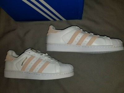 ADIDAS SUPERSTAR FOUNDATION J GIRLS KIDS SHOES WHITE PINK SIZE 7 NEW CP9506  | eBay