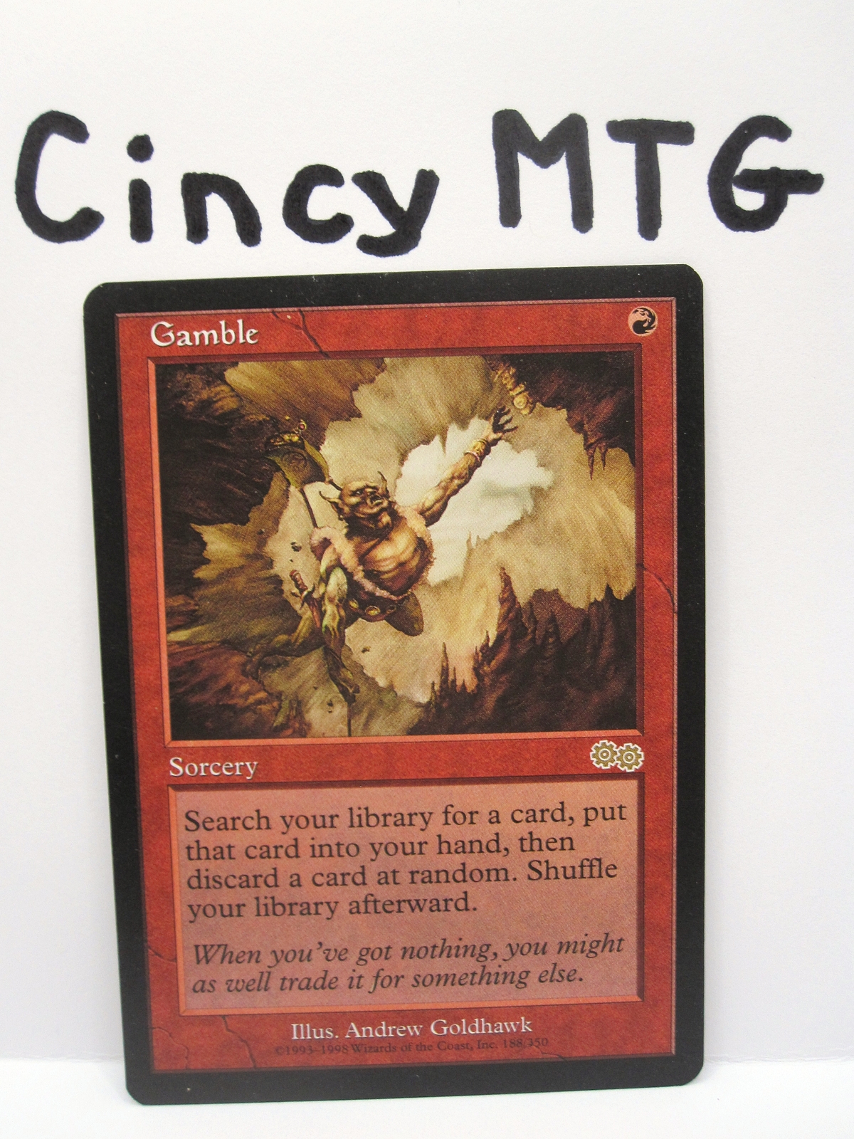 Gamble - 1x x1 - Urza's Saga - USG - LP - MTG Magic