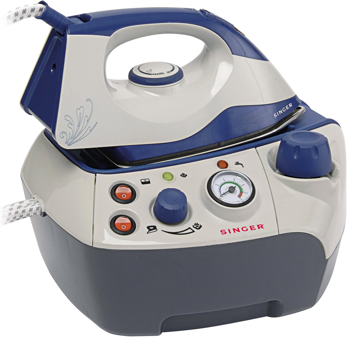 SHG6201 Ferro Da Stiro Professionale a Caldaia, Blu Bianco