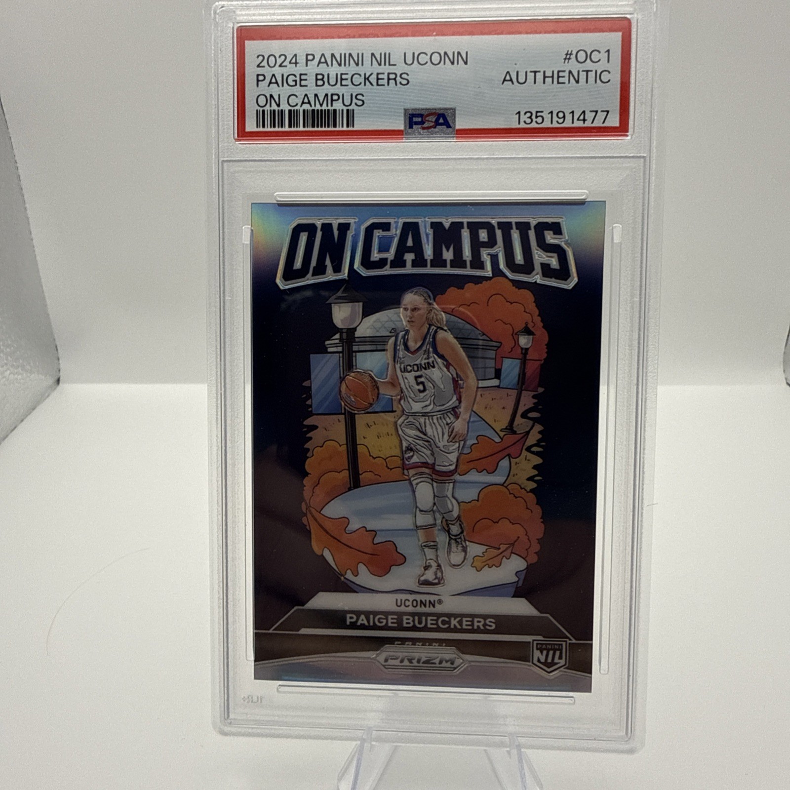 2024 PANINI NIL UCONN PAIGE BUECKERS ON CAMPUS PSA AUTHENTIC view 1