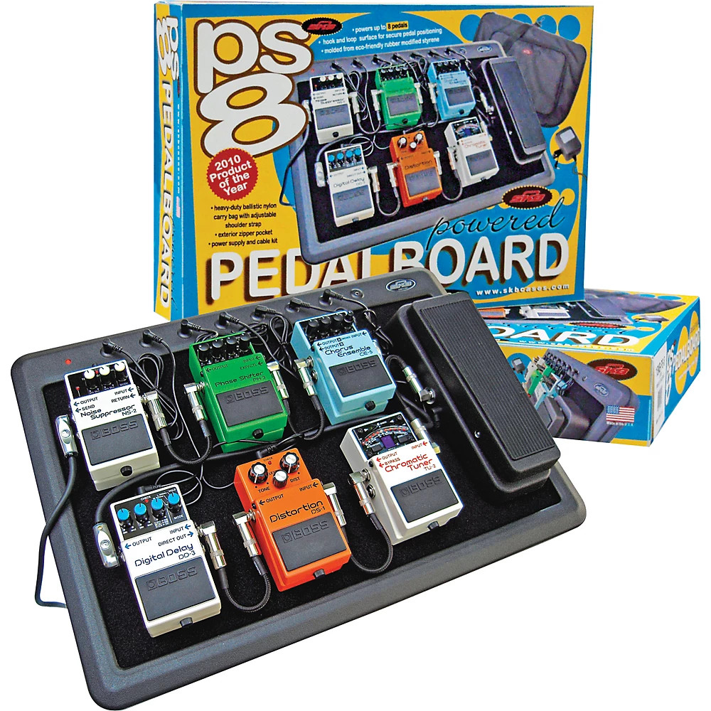 Педальная панель SKB PS-8 с 8-портовым питанием от сети 9 В постоянного тока черного цвета 33890₽