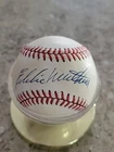Eddie Mathews Autographed Official National League Baseball HOF  Braves. NO Coa