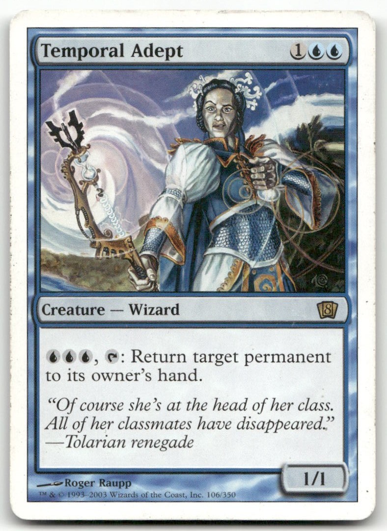 Temporal Adept 8th Edition MTG Heavily Played