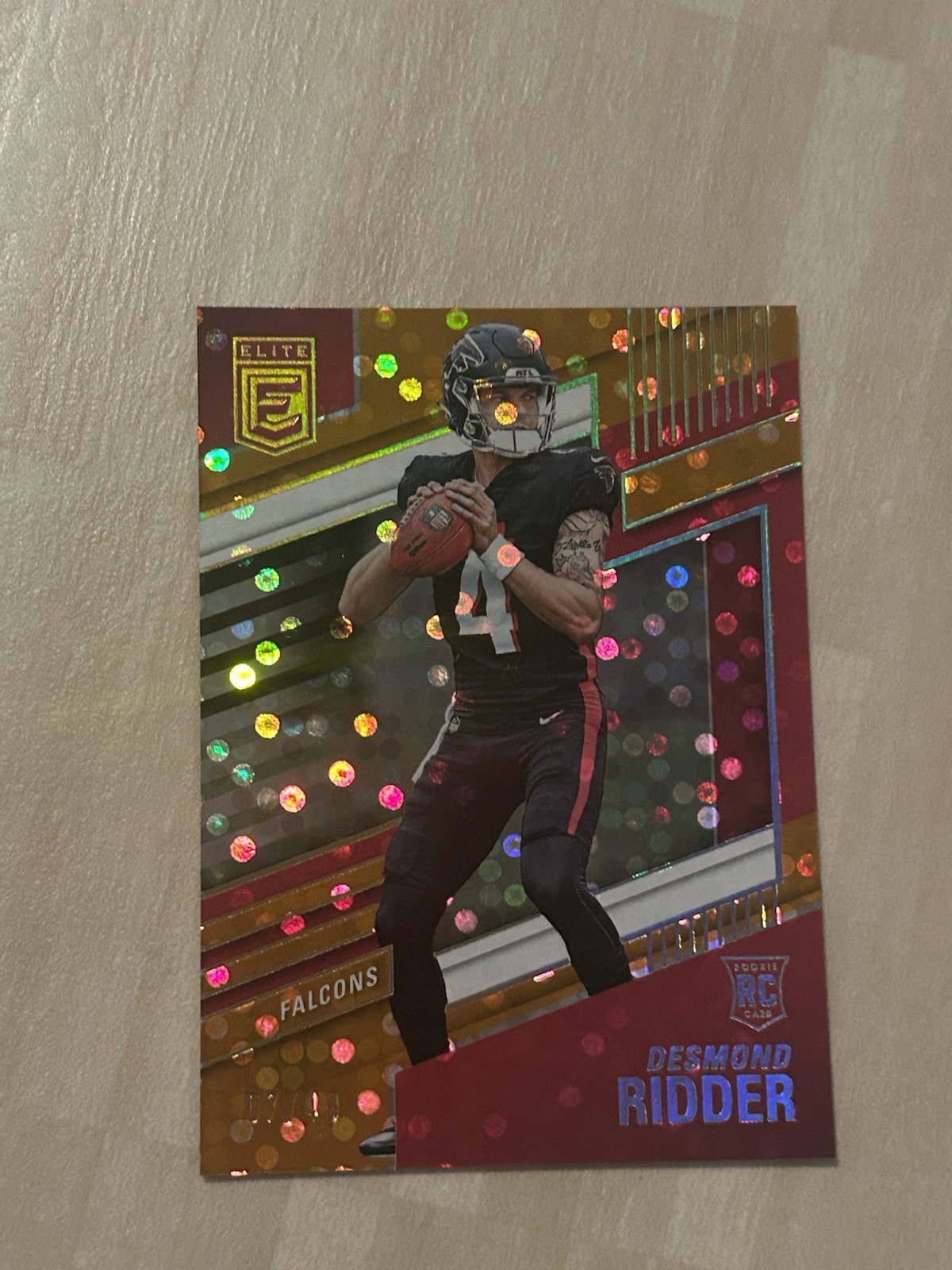 2022 Panini Donruss Elite - Rookies Desmond Ridder #105 Orange /49 (RC)