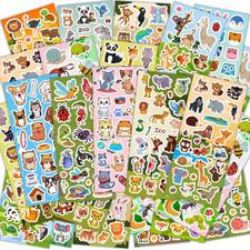 36 Sheets Animal Stickers for Kids, 700 Cute Animal Stickers for Scrapbooking,